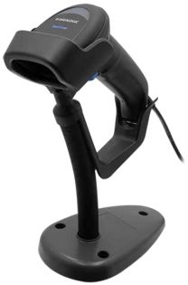 фото Ручной 2D сканер штрих-кода Datalogic QuickScan QD2590-BKK1S USB, черный + подставка, фото 1