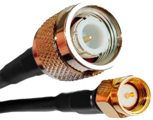 фото Интерфейсный RP-TNC male - SMA male кабель (для Chainway U300 5dBi), 5м х 5мм (RT-SMA-LMR200-5M)